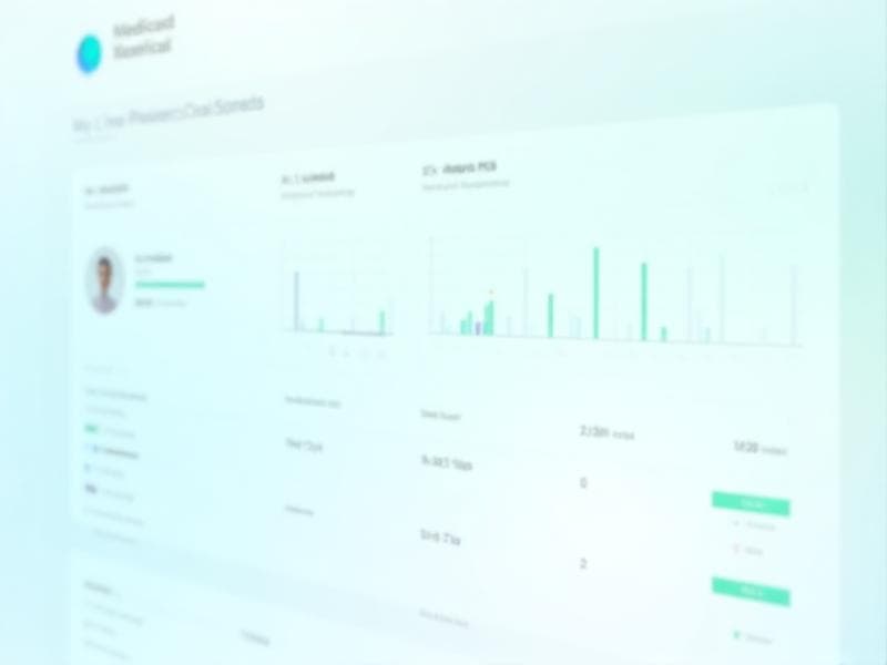 ClinicCMS Dashboard Interface